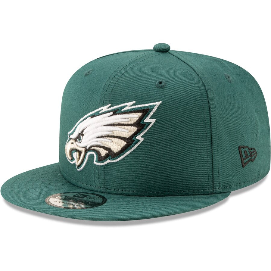 Philadelphia Eagles - Midnight Green Basic 9Fifty Adjustable Snapback Hat, New Era