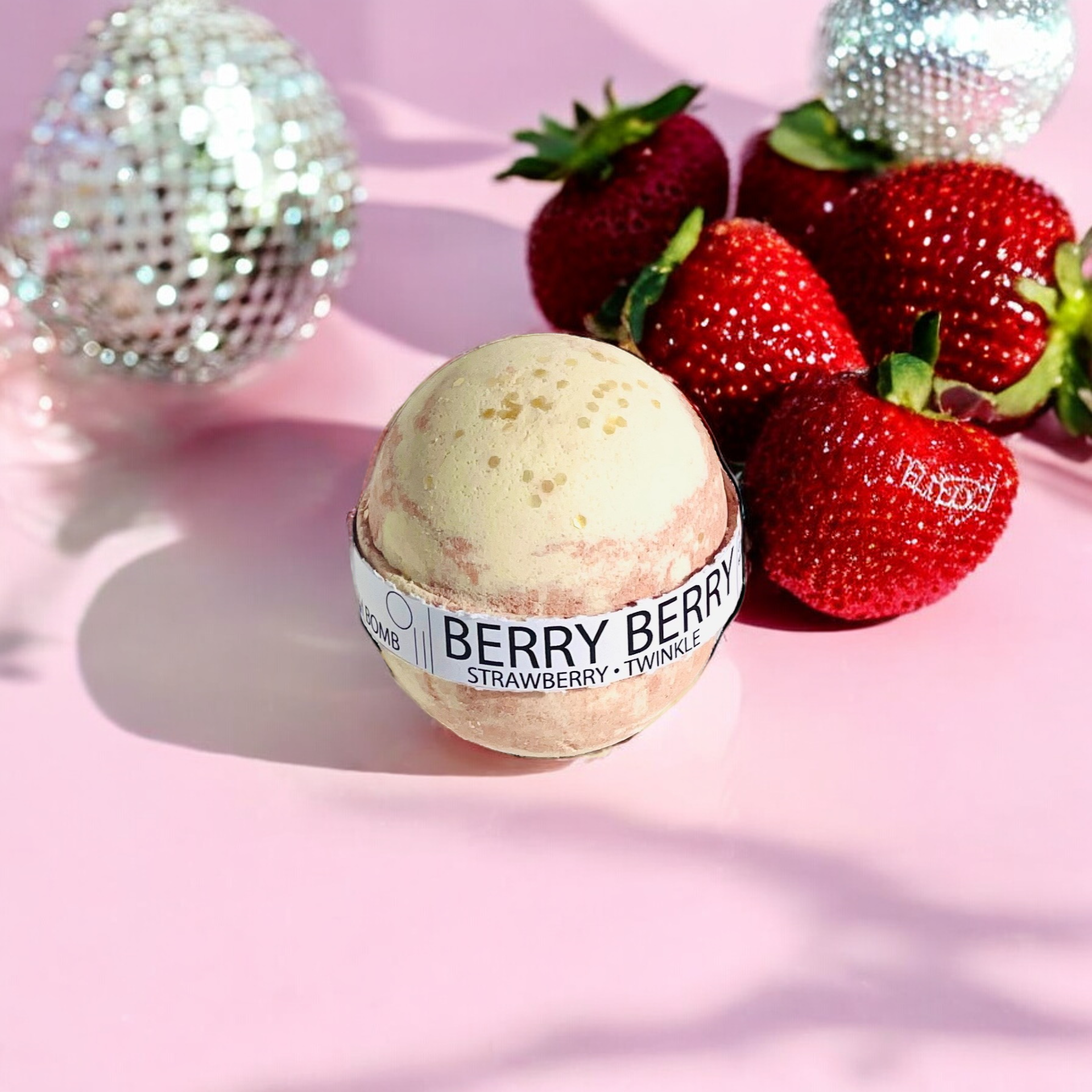 Berry Berry Strawberry Bath Bomb-0