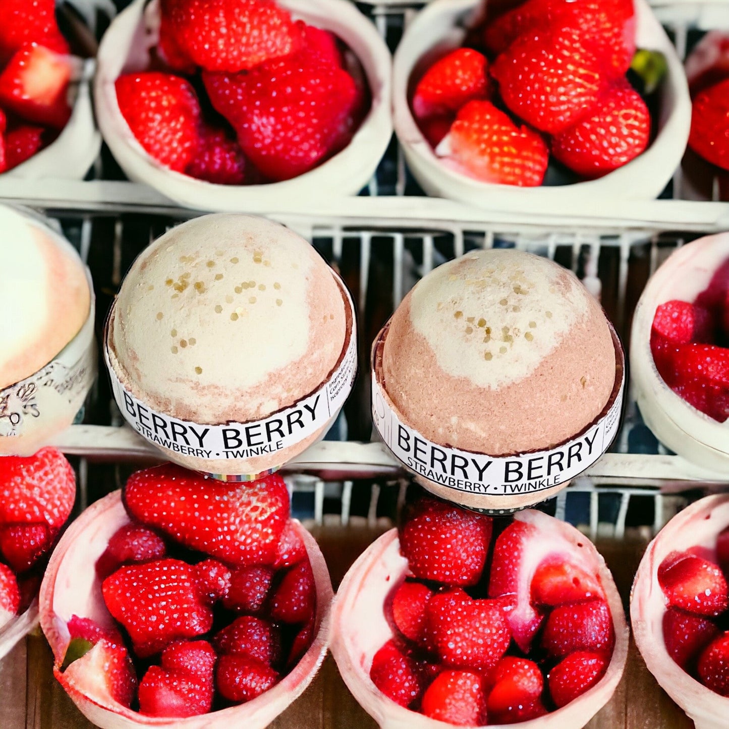Berry Berry Strawberry Bath Bomb-1