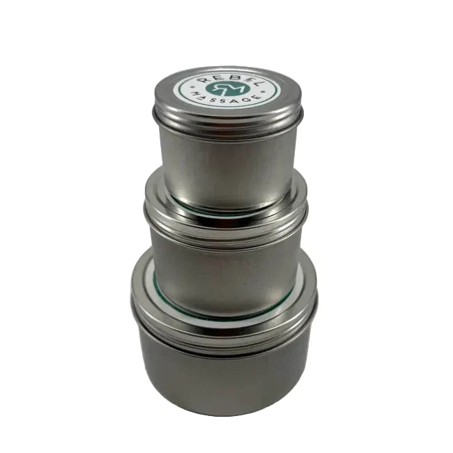 Massage Butter • Empty Tin, Pre-labeled