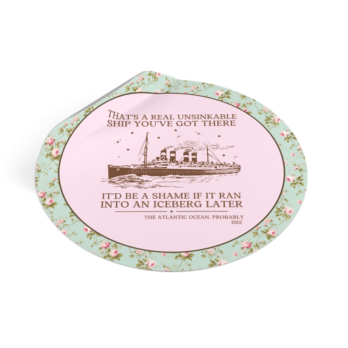 Titanic Maritime History Sticker