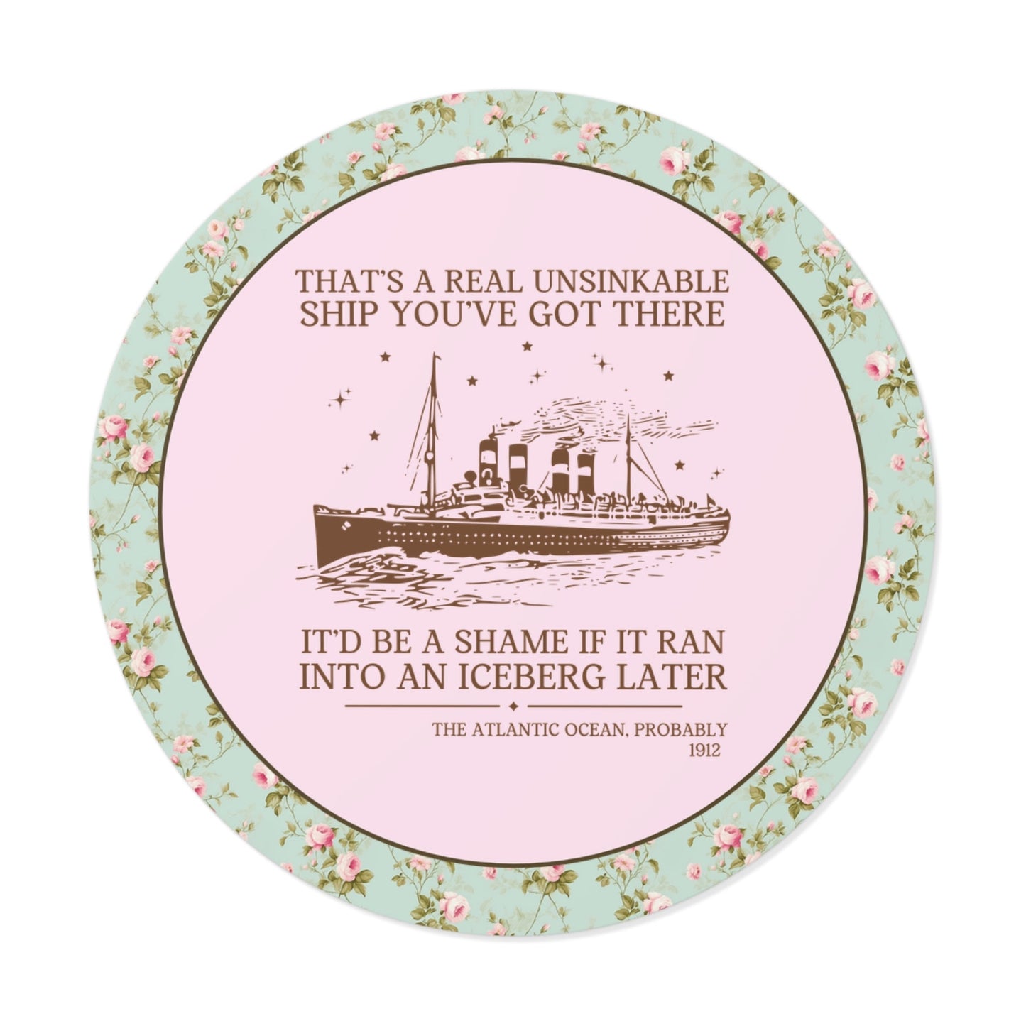 Titanic Maritime History Sticker
