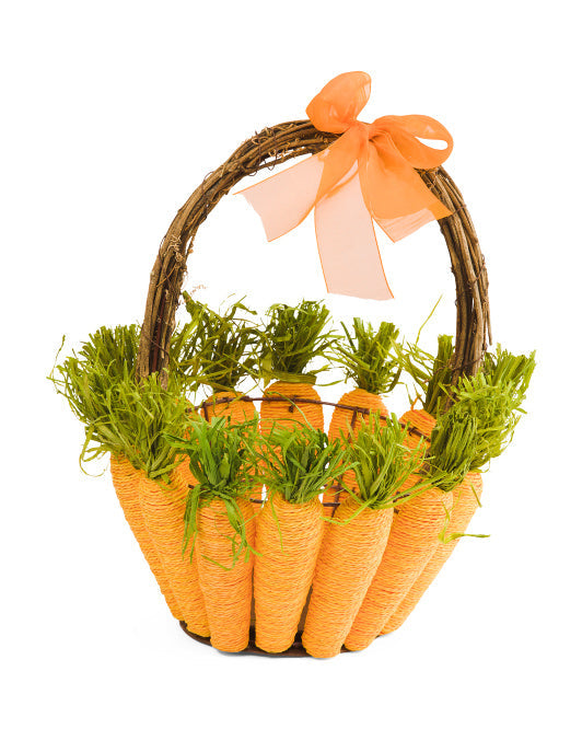 14" Carrot Easter Basket-0