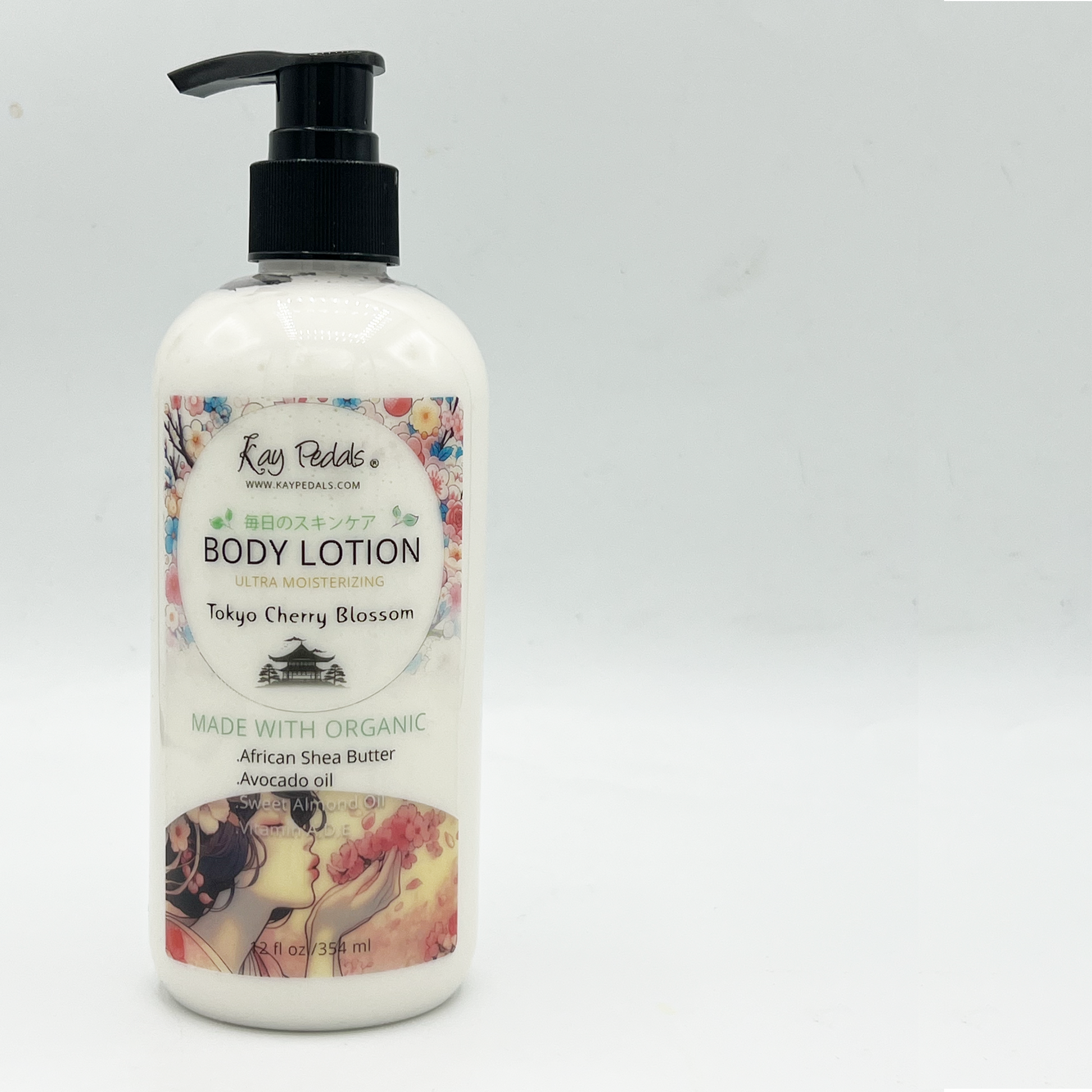 Tokyo Cherry Blossom Natural Organic Body Lotion 12oz-3