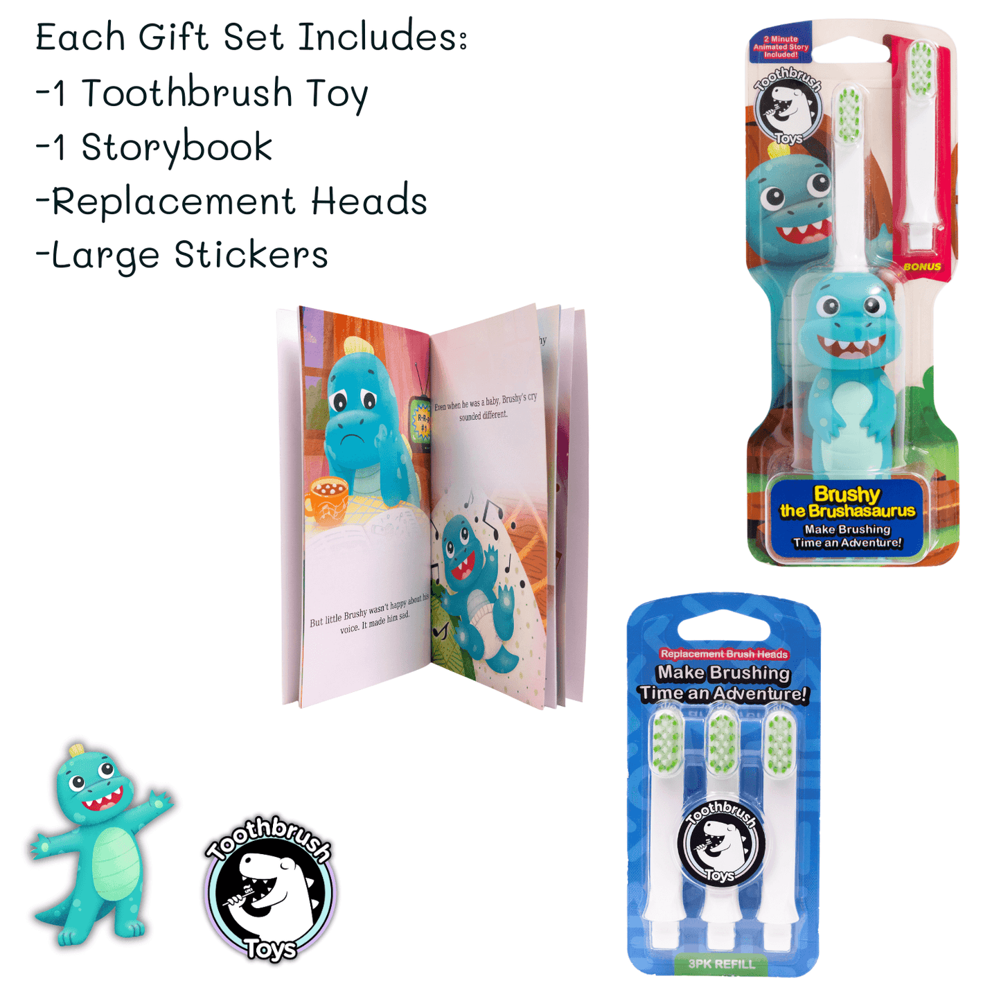 Toothbrush Toys Gift Set for Kids-1