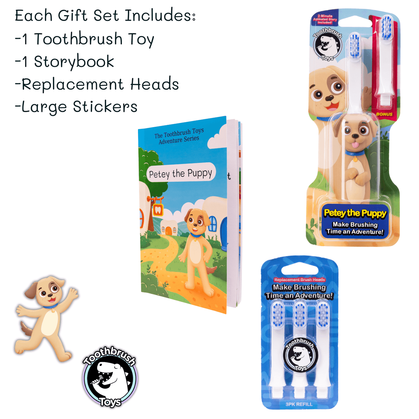 Toothbrush Toys Gift Set for Kids-3