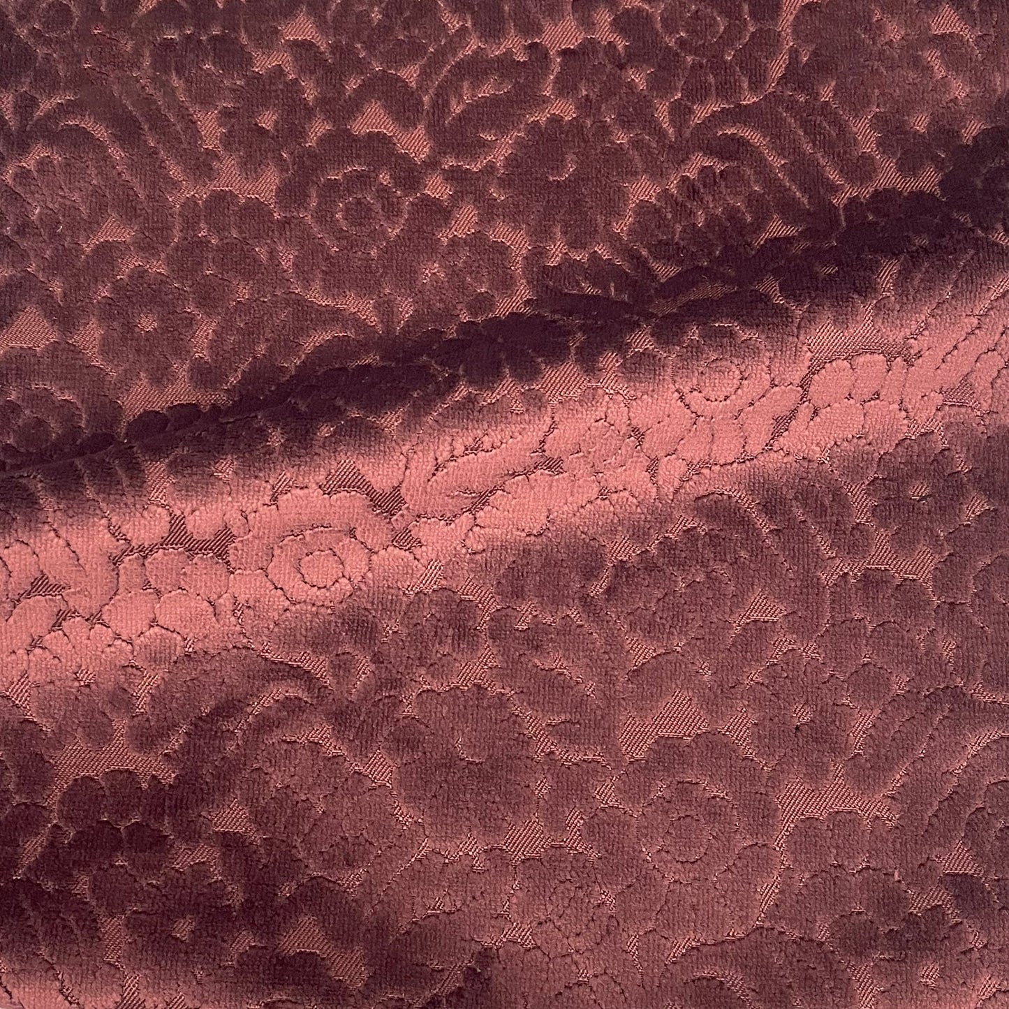 ELEANOR - BOTANICAL FLAIR CUT VELVET UPHOLSTERY FABRIC BY THE YARD