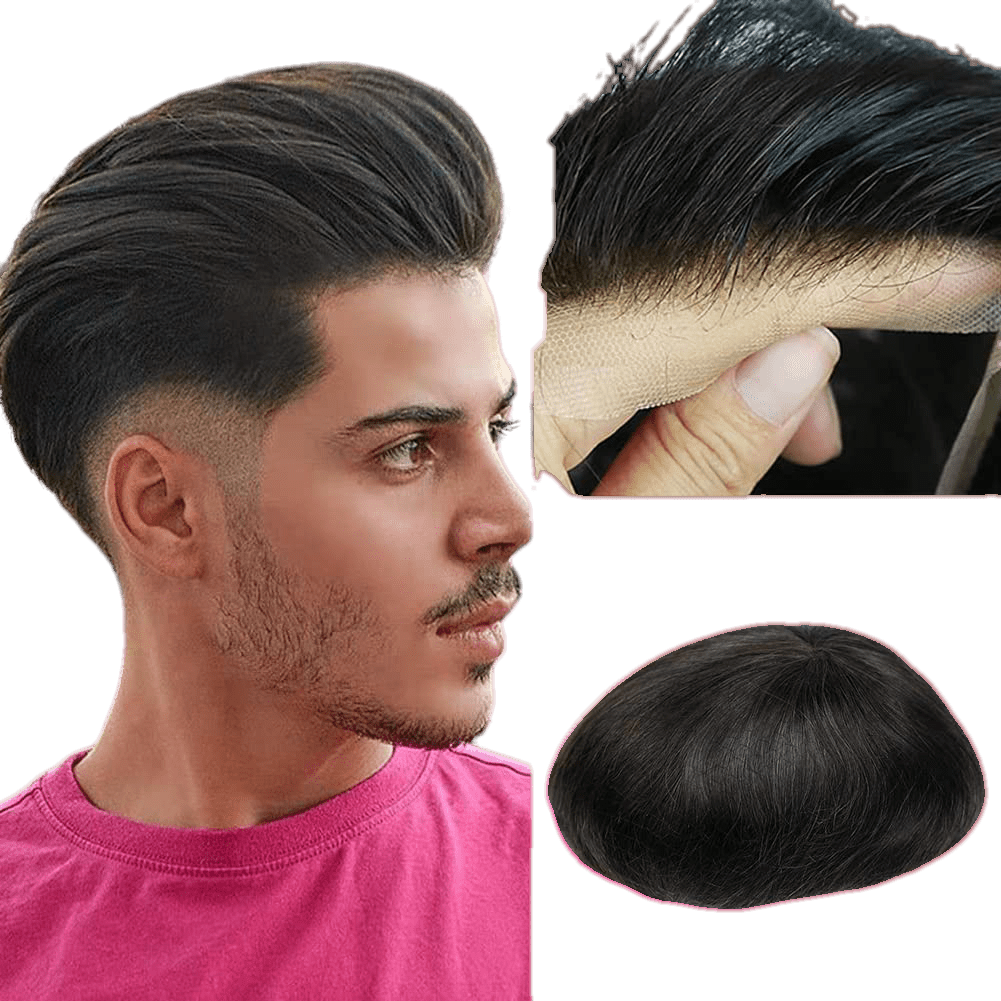 Toupee - 100%Human Hair Full Lace