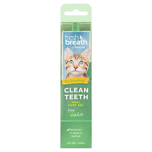 TropiClean Fresh Breath Clean Teeth Gel for Cats-0
