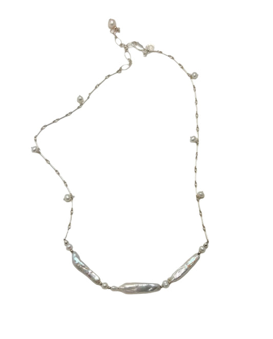 Triad Pearl Necklace