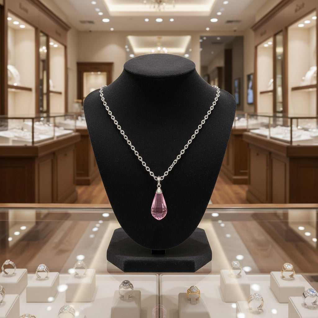 "Tender Teardrop" Briolette Cremation Pendant 10.4x21mm