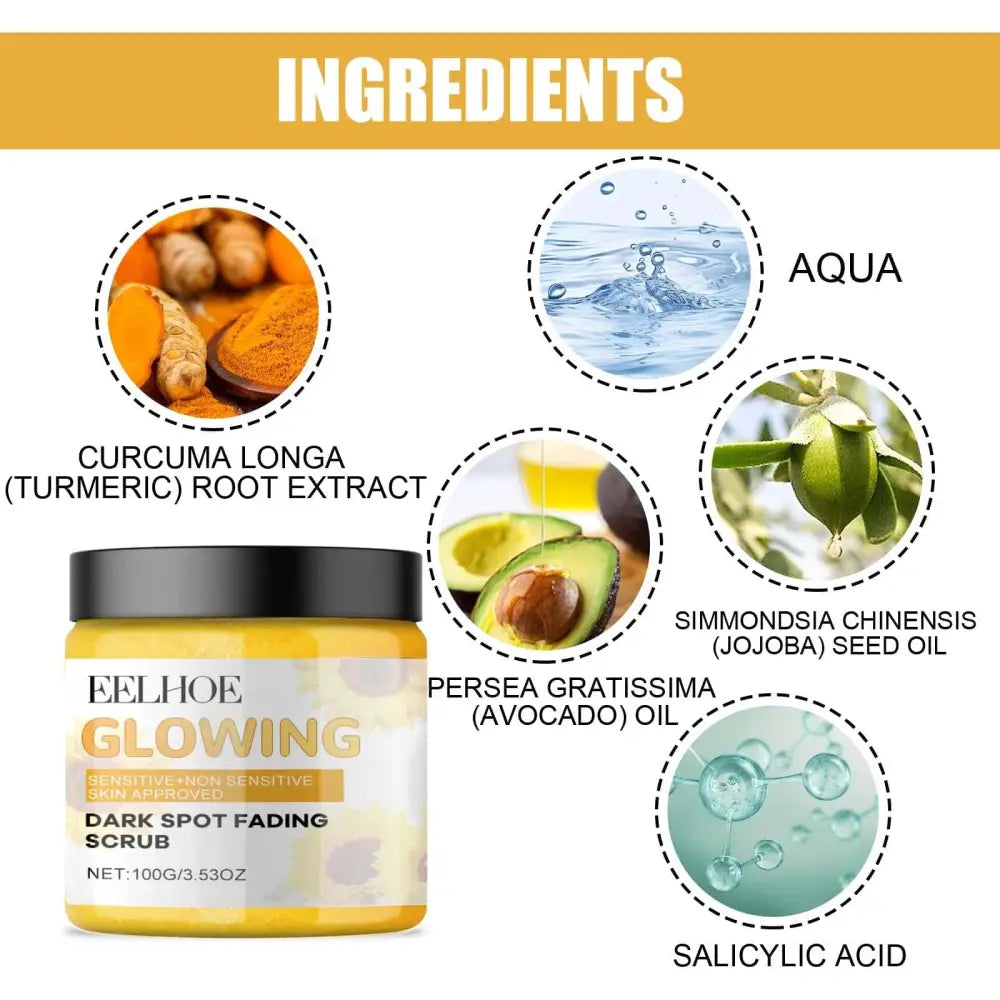 Turmeric Exfoliating Facial Scrub for Dark Spots