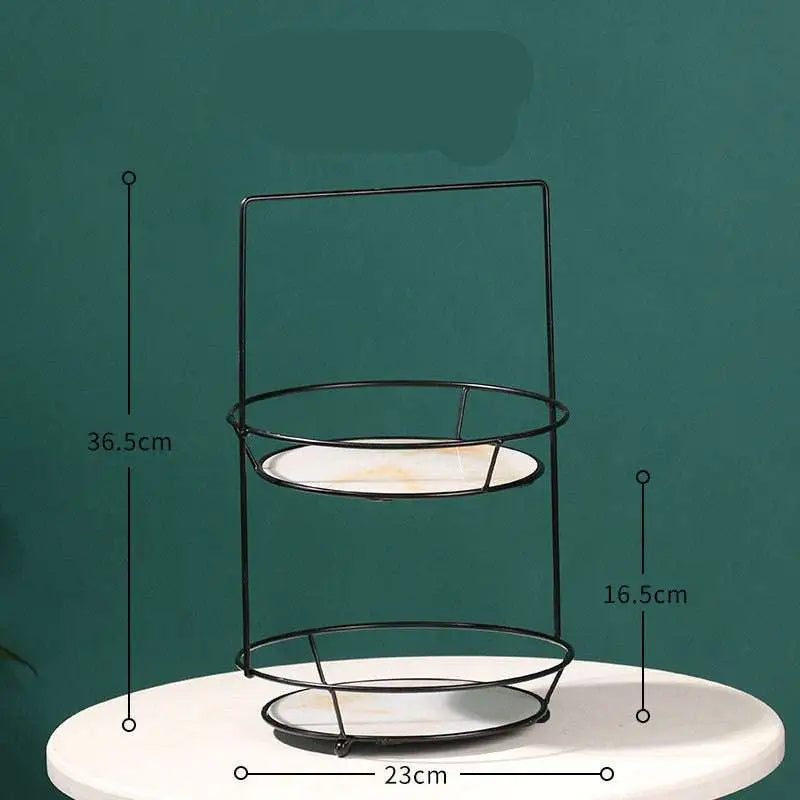 Two Tier Gold Dressing Table Finishing Rack