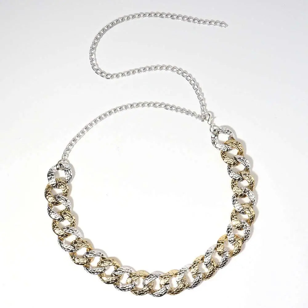 Two Tone Chain Summer Body Jewelry Belt