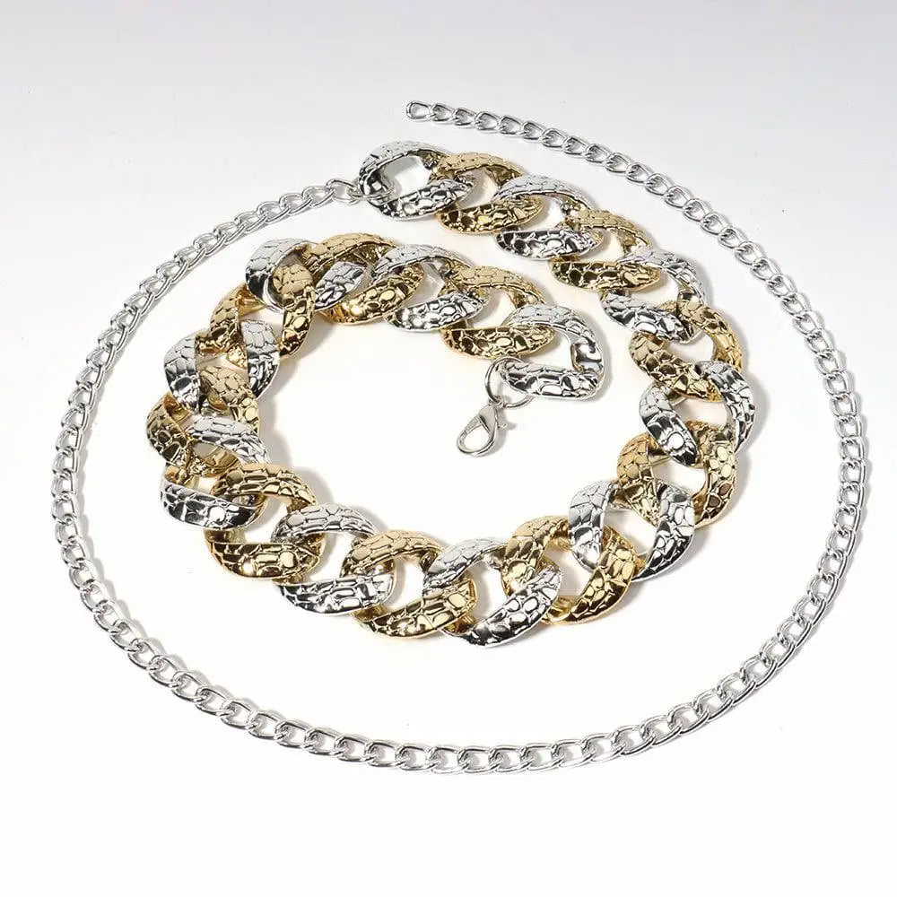 Two Tone Chain Summer Body Jewelry Belt