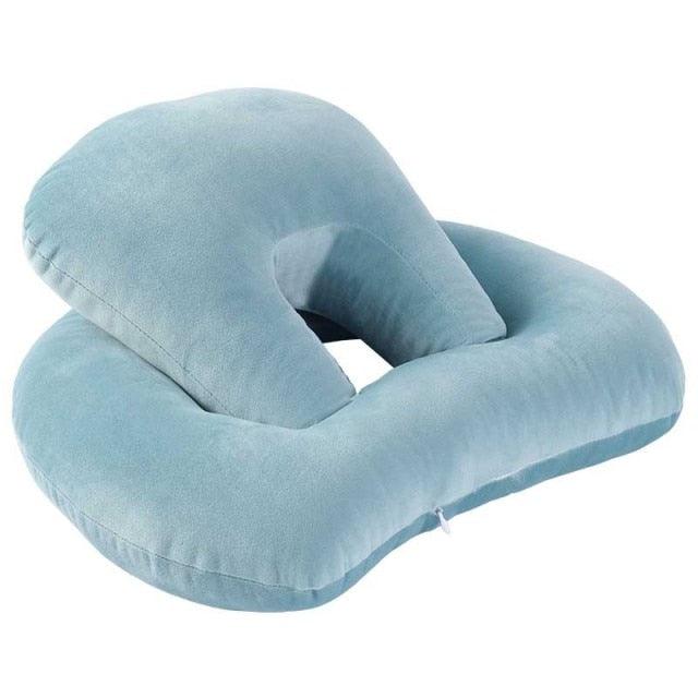 U-Shaped Desk Nap Pillow Neck Supporter Seat Cushion Headrest Travel Airplane Nap Pad  with Arm Rest Travel Pillow for Neck and Head  Comfort for Airplane Car and Desk Memory Foam Neck Pillow, Travel Pillow for Airplanes Car Camping Office School