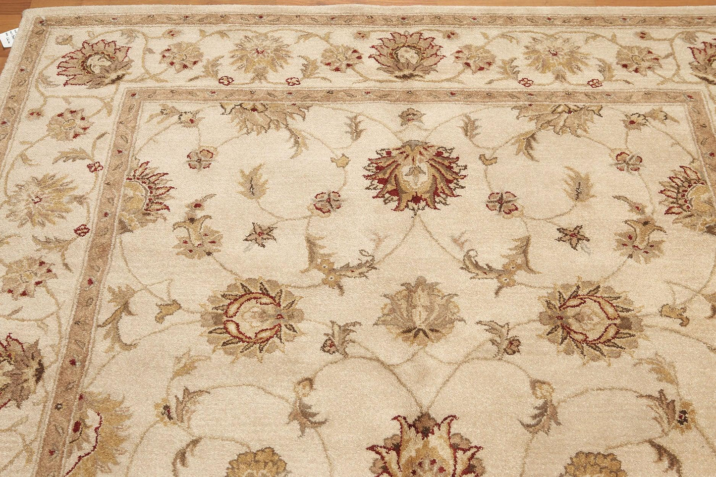 5'6" x 8'6" Hand Tufted 100% Wool Oriental Area Rug Tan-3