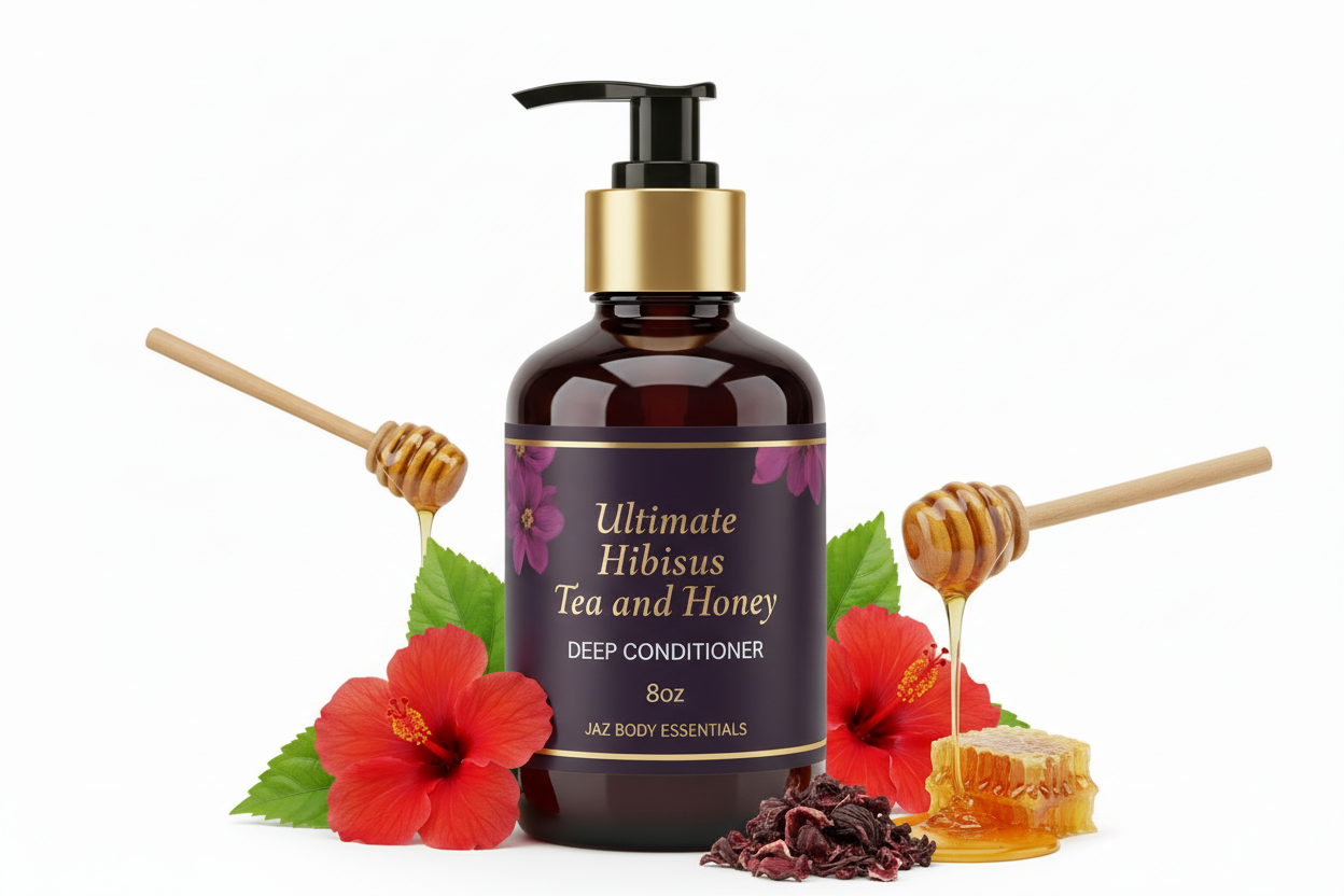 Ultimate Hibiscus Tea and Honey Deep Conditioner 12oz-0