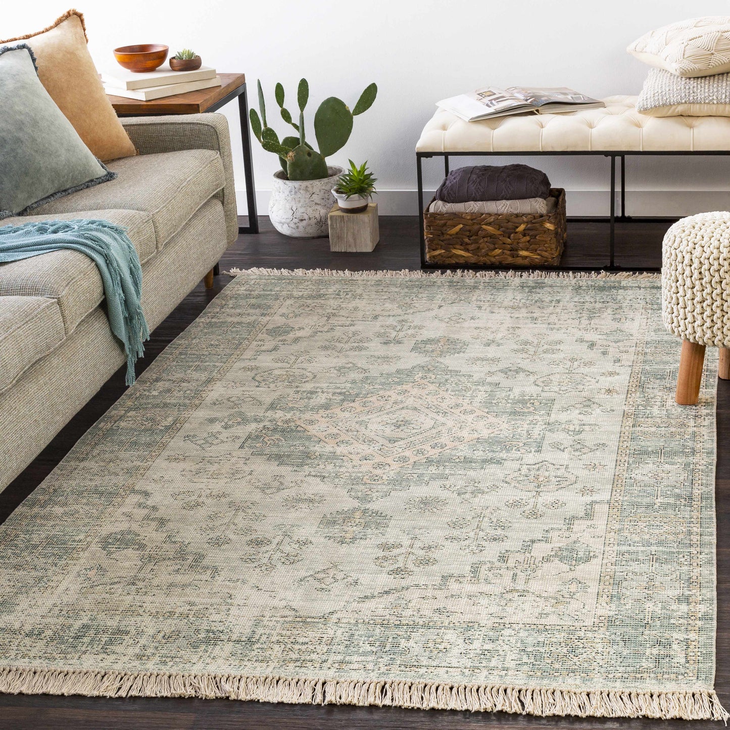 Undy Handmade Cotton-blend Rug-3