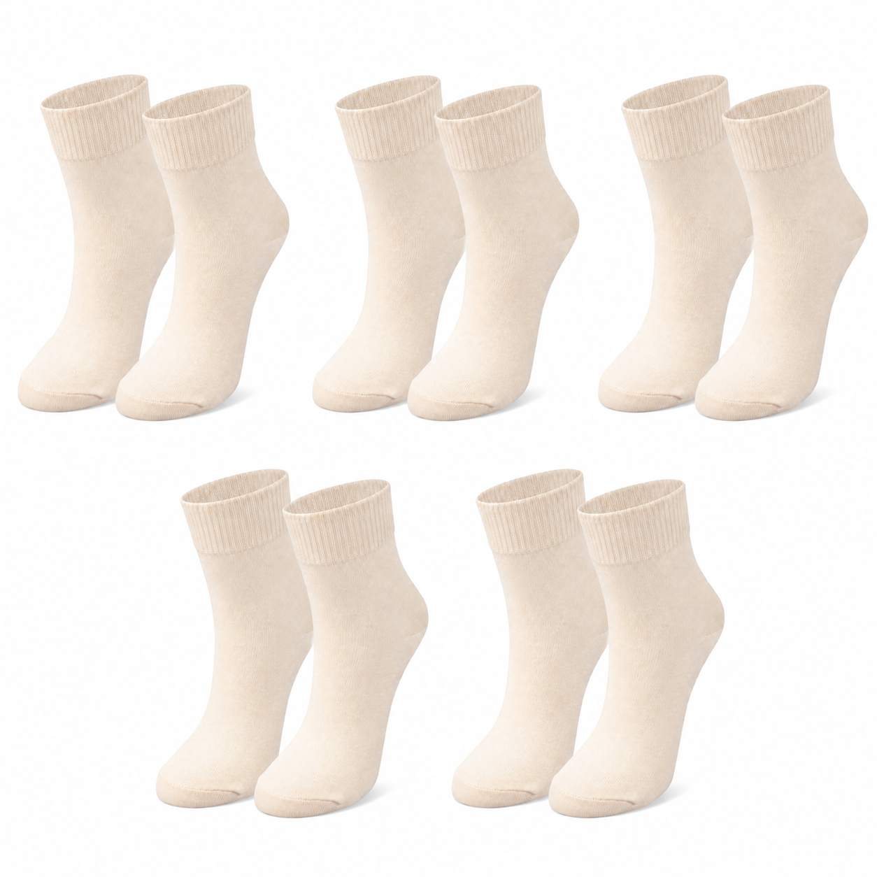 tittimitti® Kids 98% Organic Cotton Crew Socks 5-Pack – Breathable Everyday & School Socks for Boys & Girls (Soft, Durable, Stretch Fit)