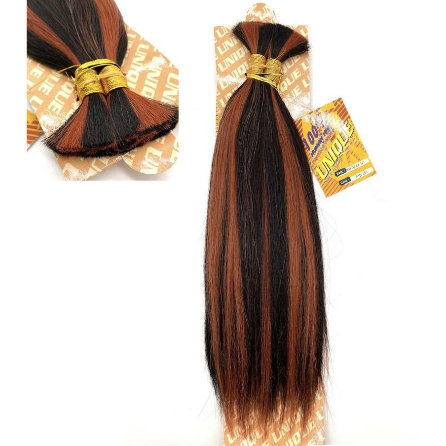 Unique's Yaki Bulk / 100% Human Hair 14"