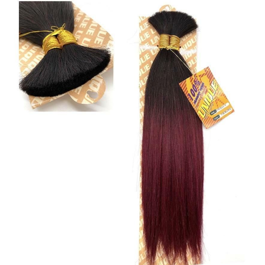 Unique's Yaki Bulk / 100% Human Hair 14"
