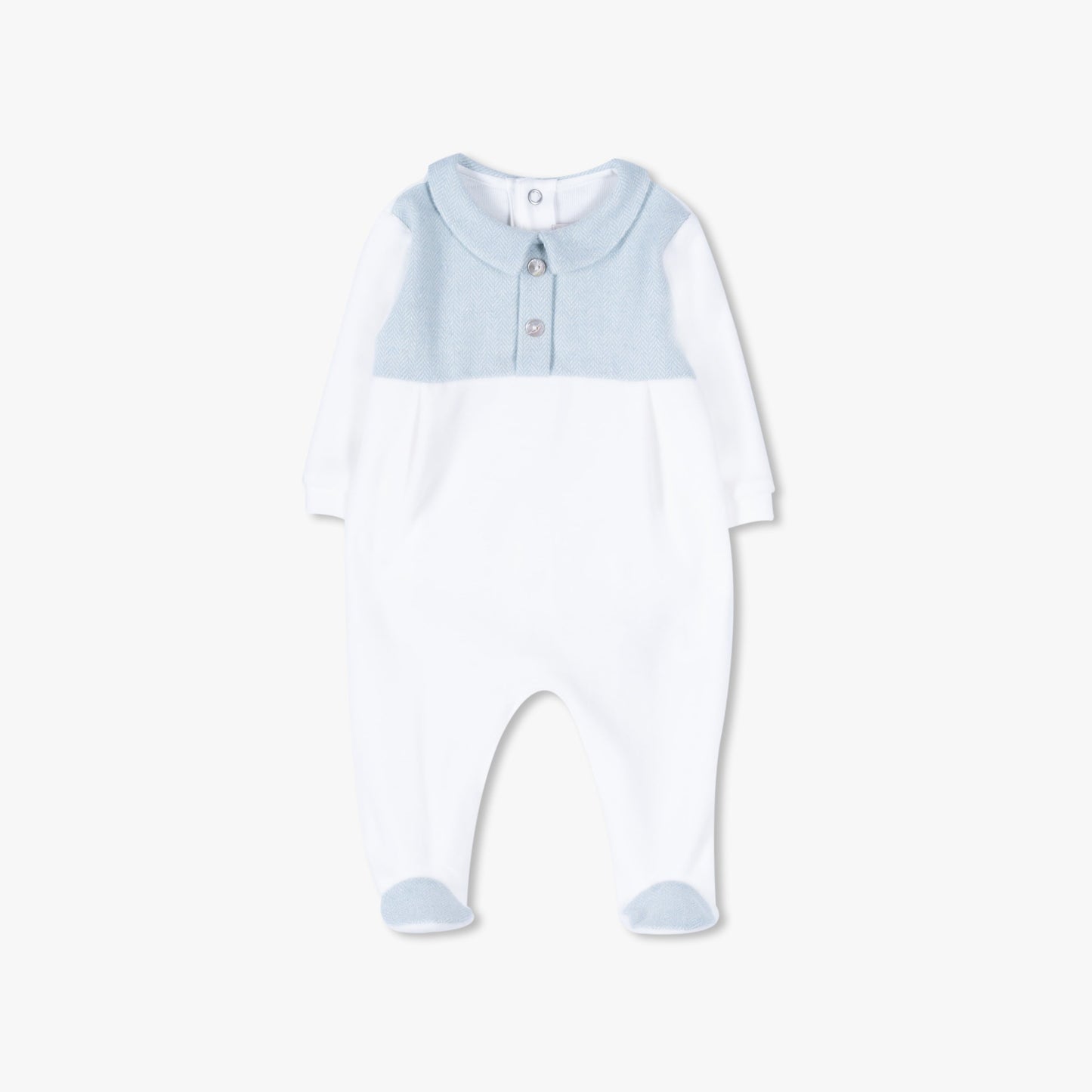 PURETE - Blue Velour Footie