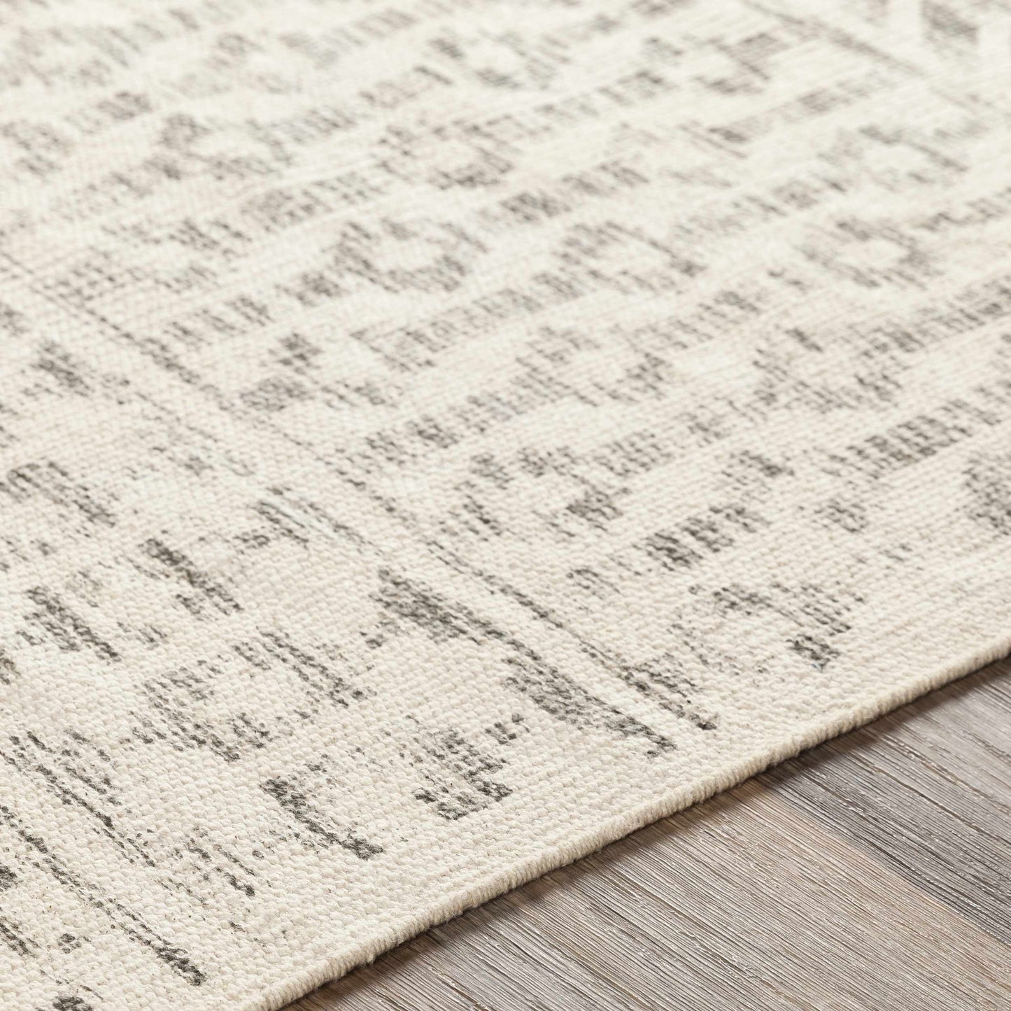 Valyermo Beige Hand Woven Cotton Rug-4