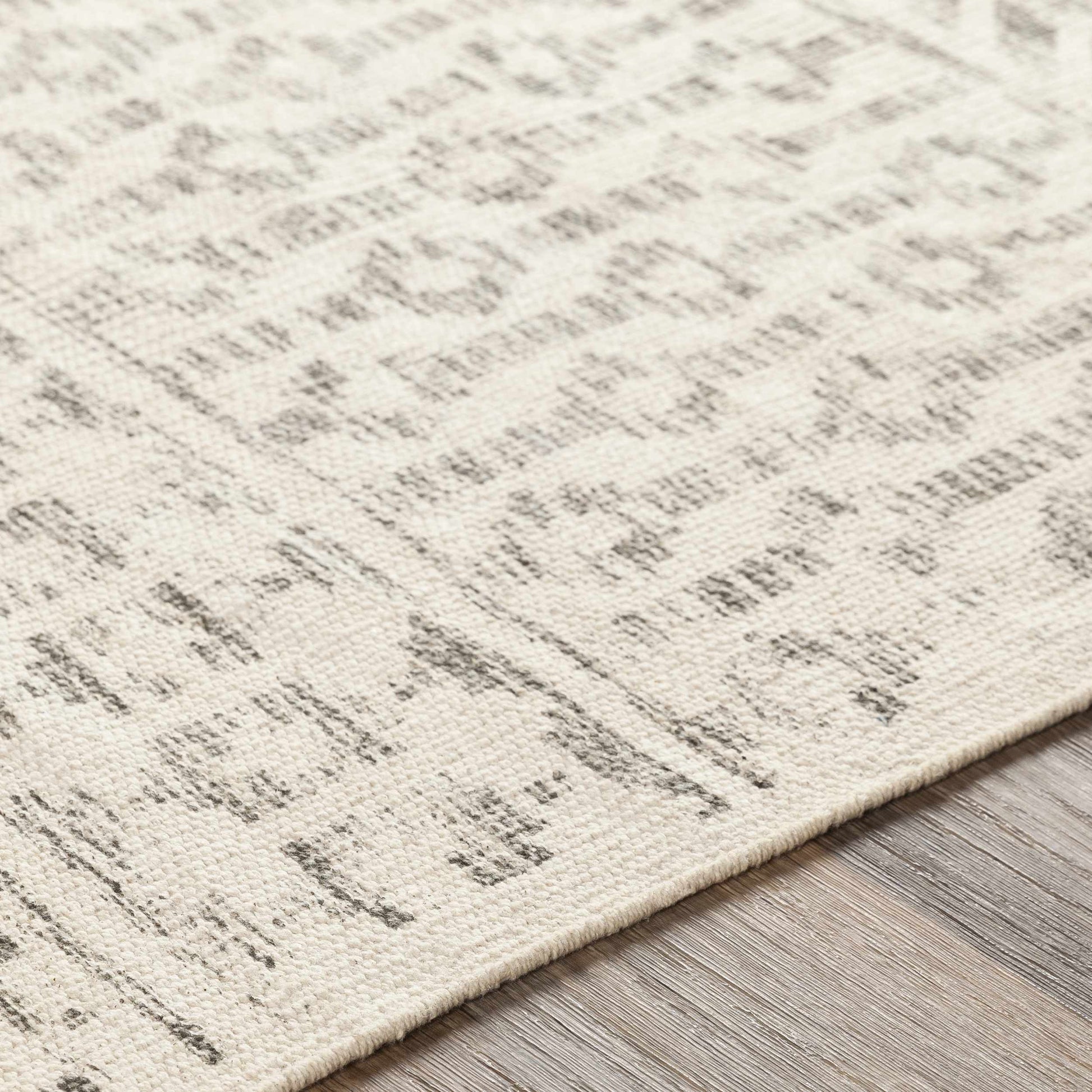 Valyermo Beige Hand Woven Cotton Rug-4