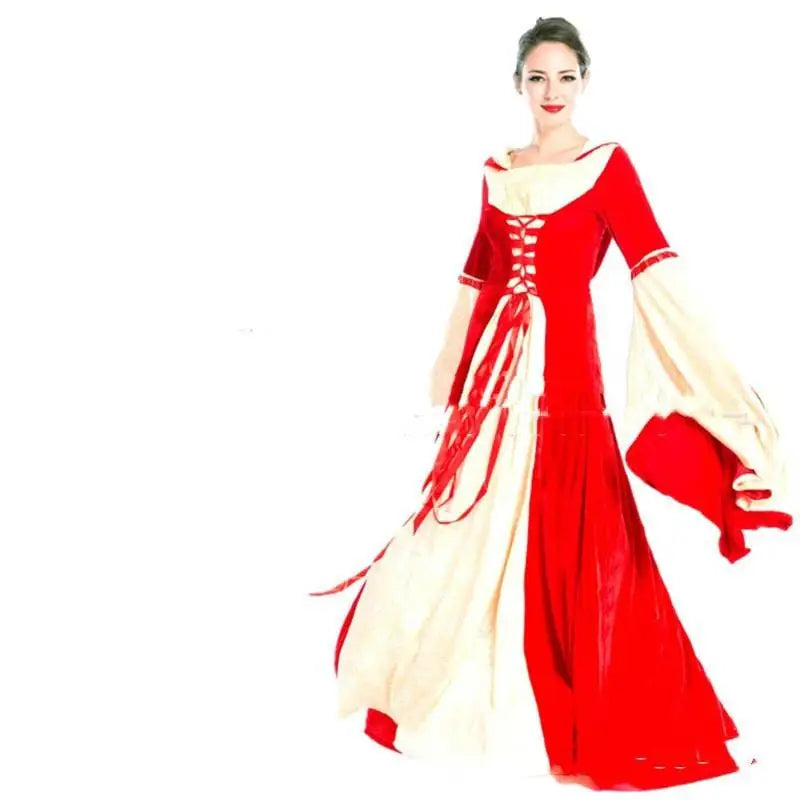 Velvet Halloween COS Ball Queen Dress Evening Gown