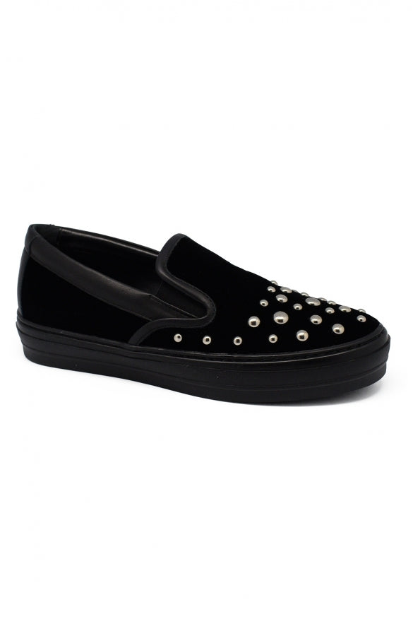 Salvatore Ferragamo Women Velvet Slip-On