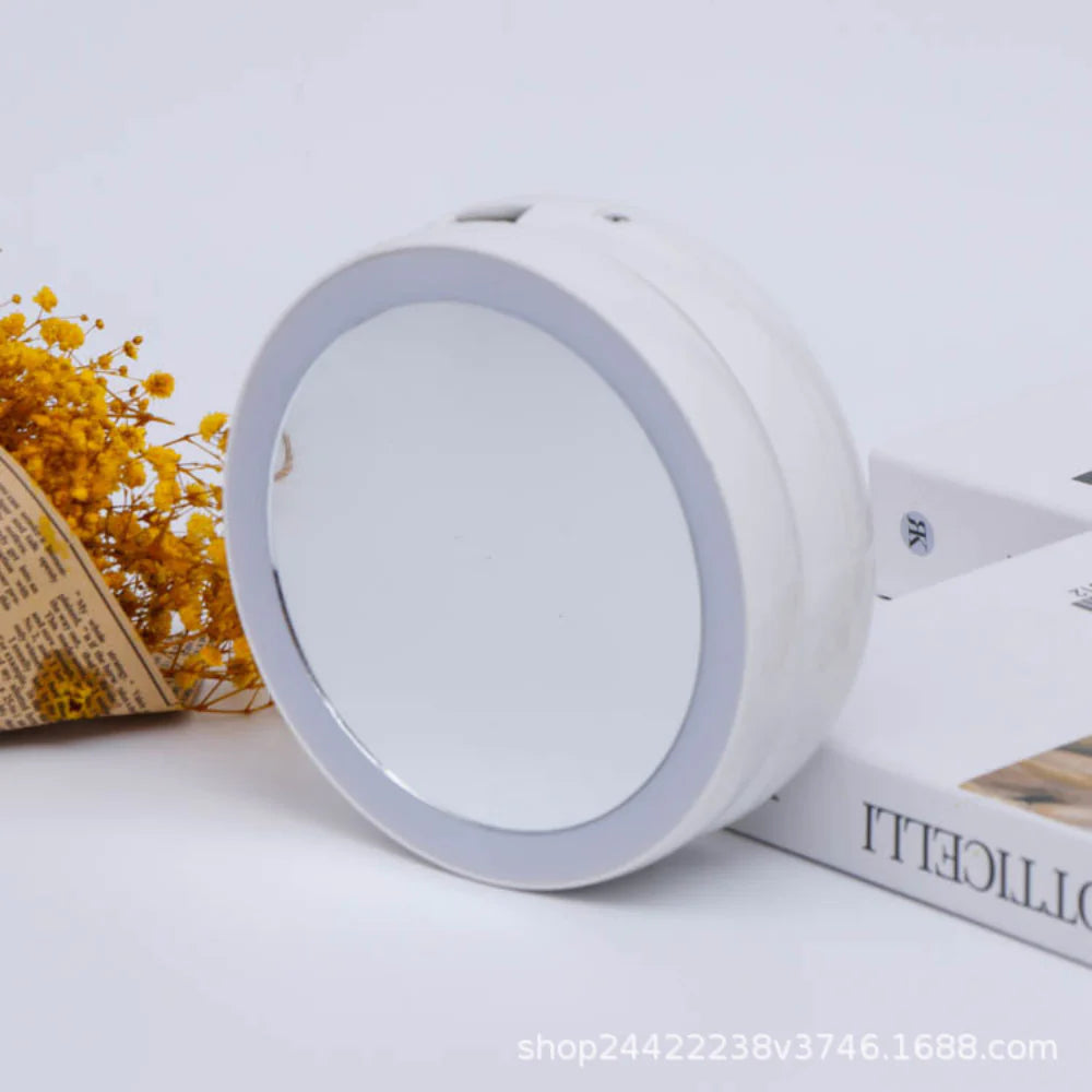 Folding LED Vanity Mirror