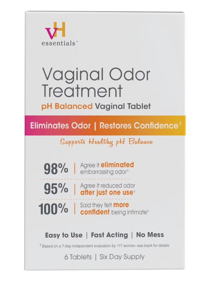 VH Essentials Vaginal Odor Treatment Balanced Suppositories with Applicator