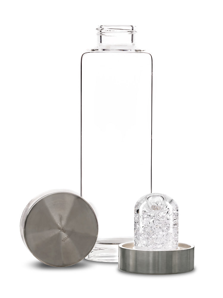 ViA DIAMONDS | Genuine Diamond Slivers (4ct.) & Clear Quartz