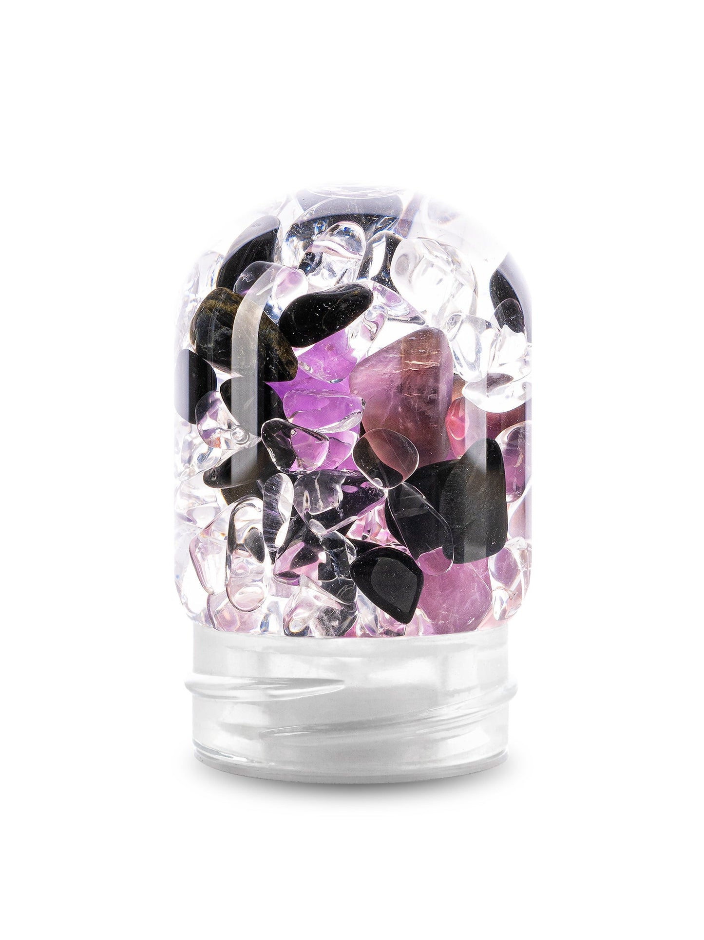 GemPod GUARDIAN | Amethyst, Black Tourmaline & Clear Quartz
