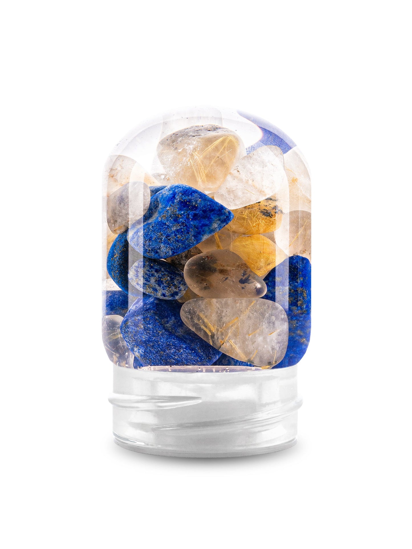 GemPod INSPIRATION | Lapis Lazuli & Rutilated Quartz with VitaJuwel GemPods Drinkware