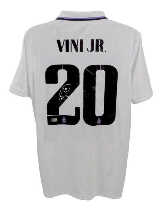 Vinicius Jr Real Madrid Autographed Jersey Beckett Hologram Size L