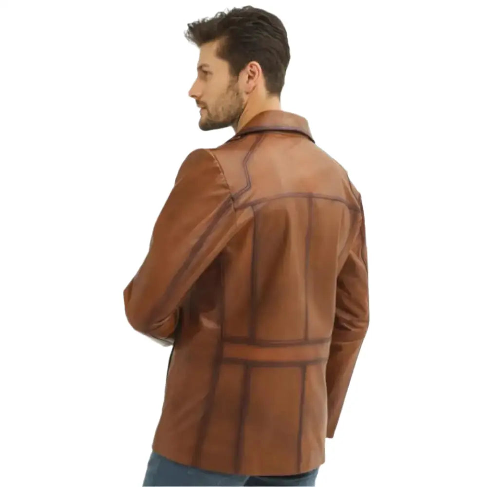 Vintage Leather Biker Jacket-1