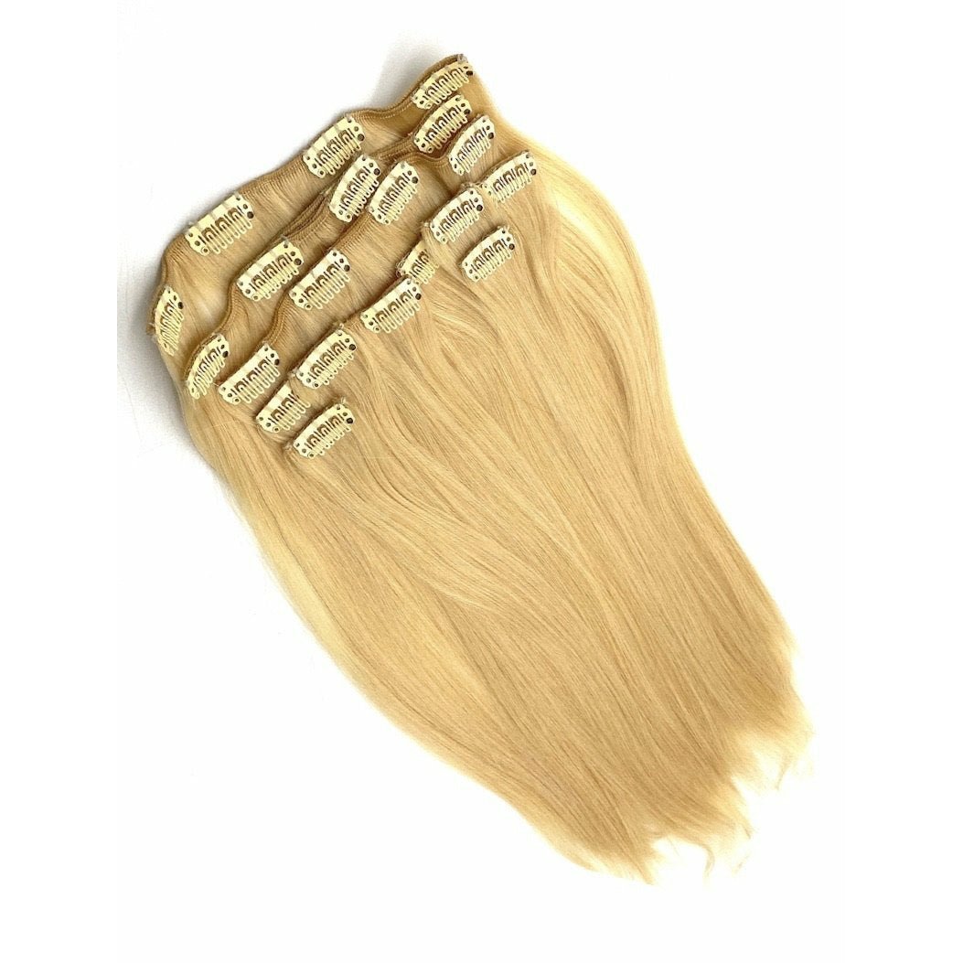 VIP Clip Extensions/ Silky Straight - 18" - ClipeX system