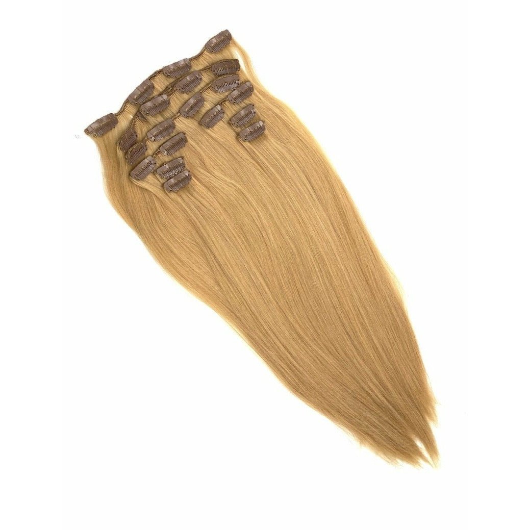 VIP Clip Extensions/ Silky Straight - 18" - ClipeX system