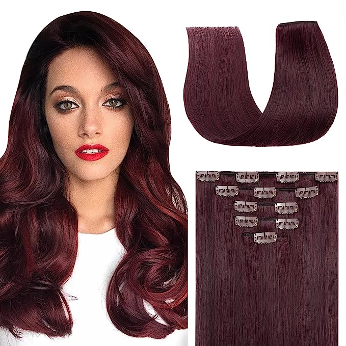 VIP Clip Extensions / Silky Straight - 24'' (170 g ) - ClipeX System