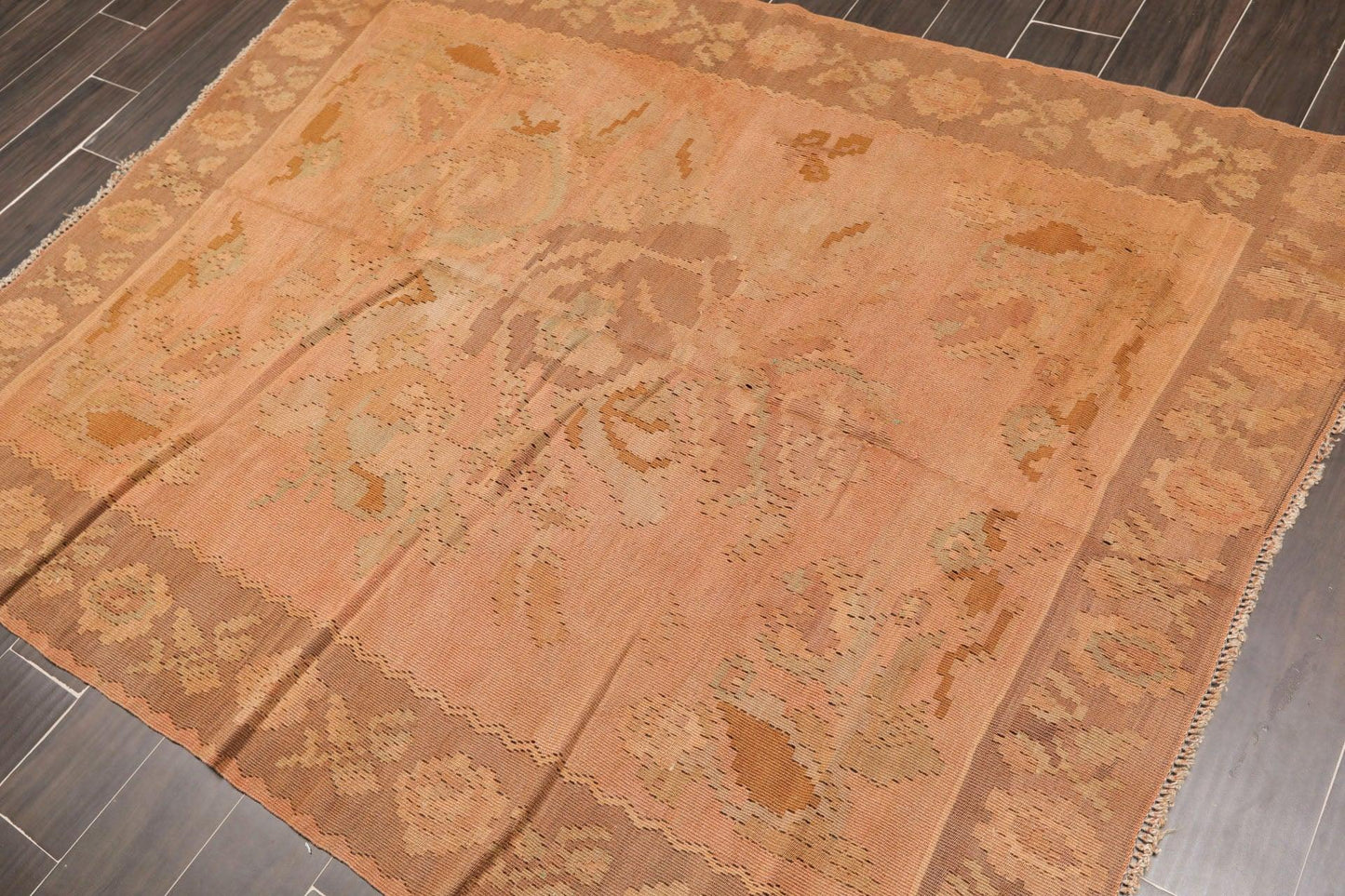 5' x 6'6" Antique Turksih Hand Knotted Wool Oriental Area Rug Traditional Rust-2
