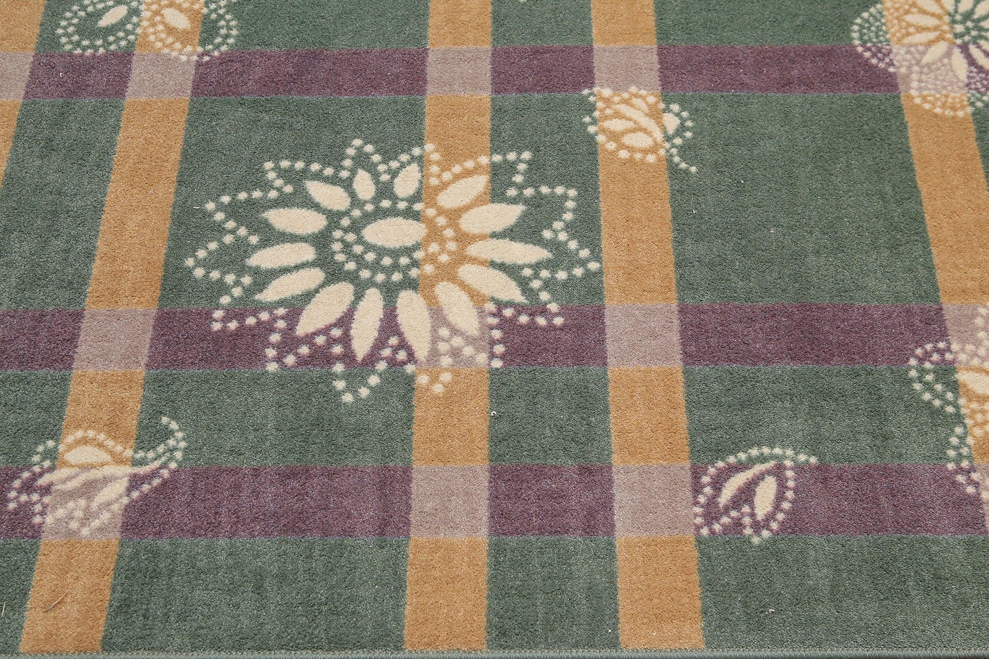 5'6" x 7'6" Modern 100% Nylon Full Pile Area Rug Aqua-1