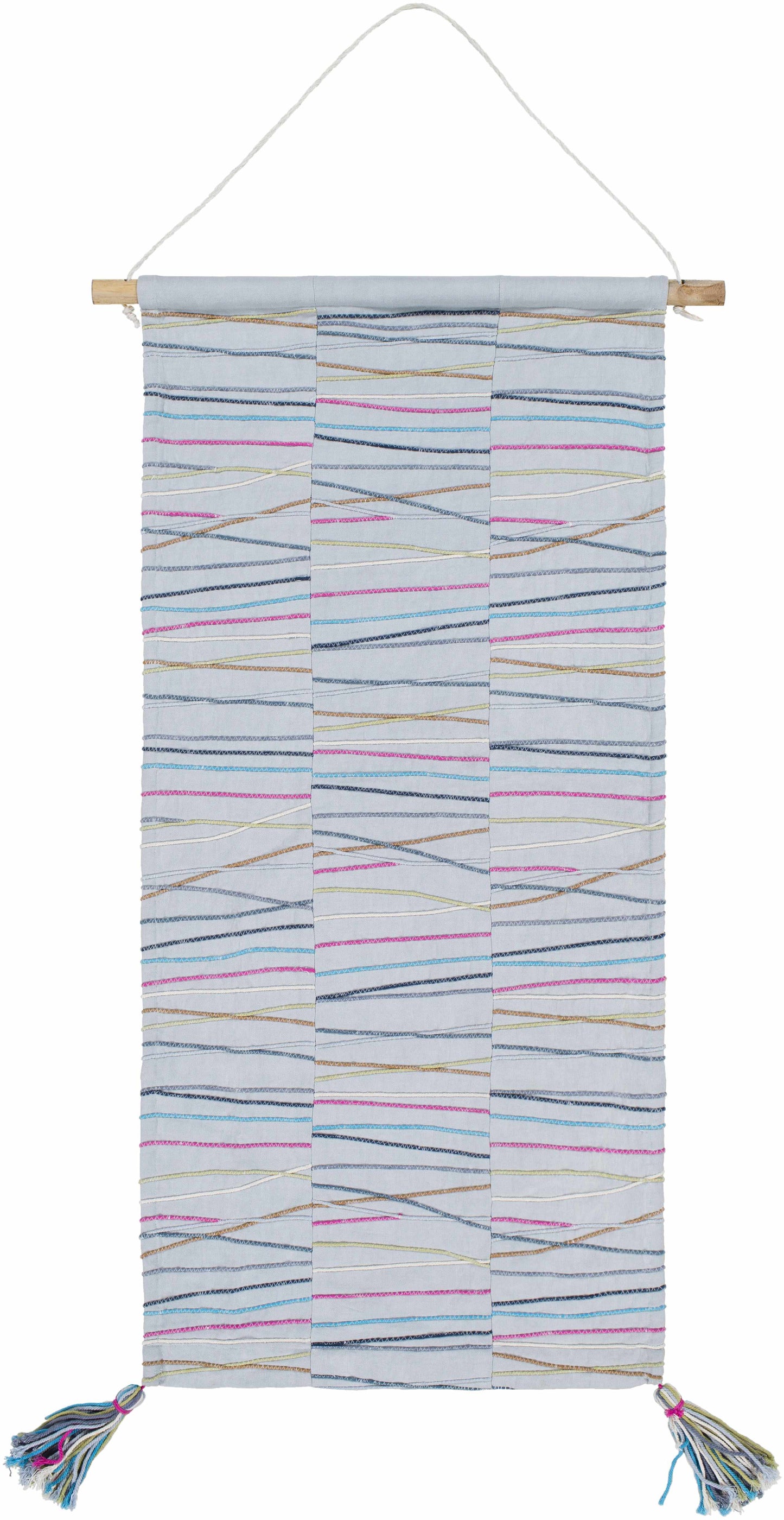 Verden Striped Multicolor Wall Hanging - Clearance-0