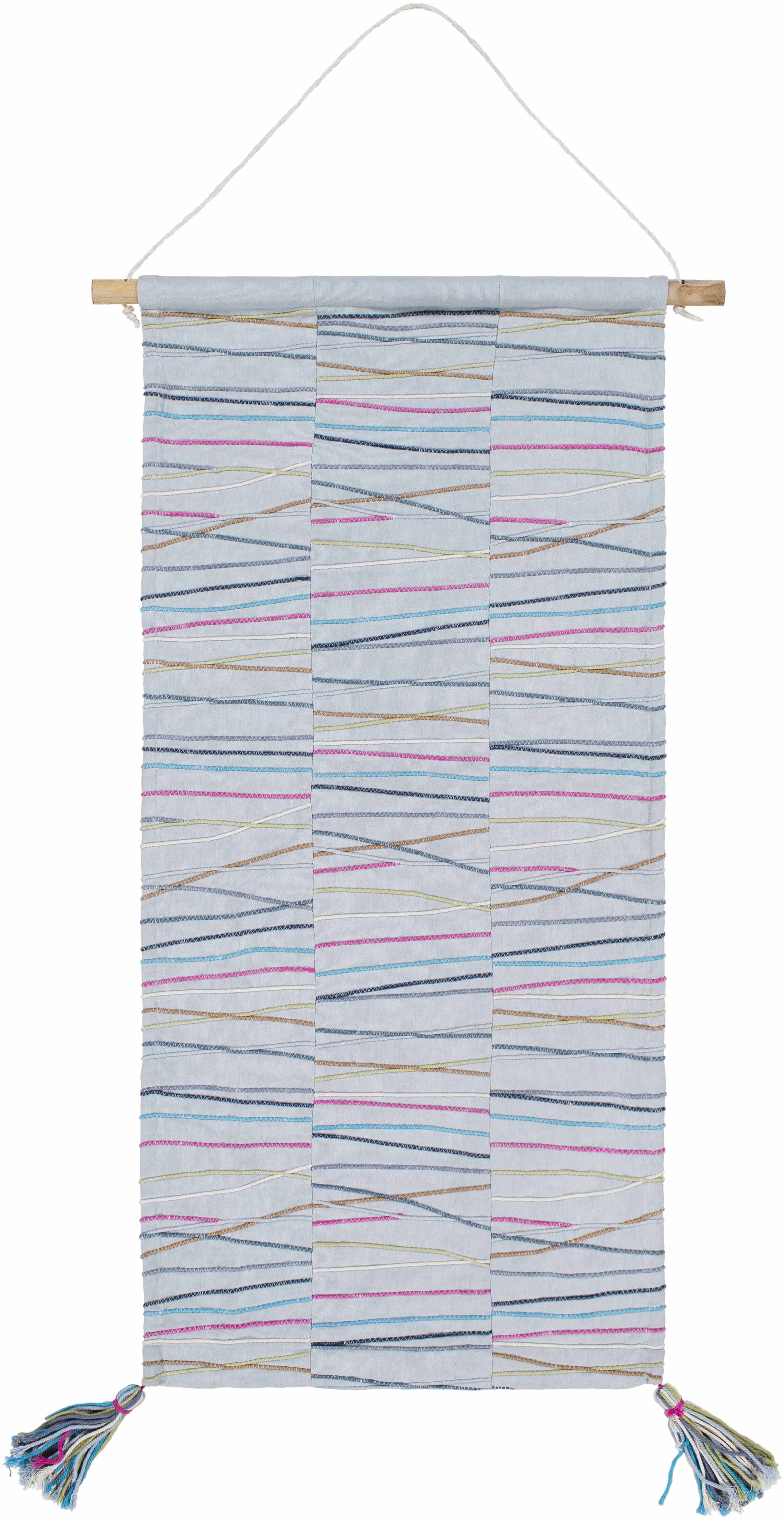 Verden Striped Multicolor Wall Hanging - Clearance-0