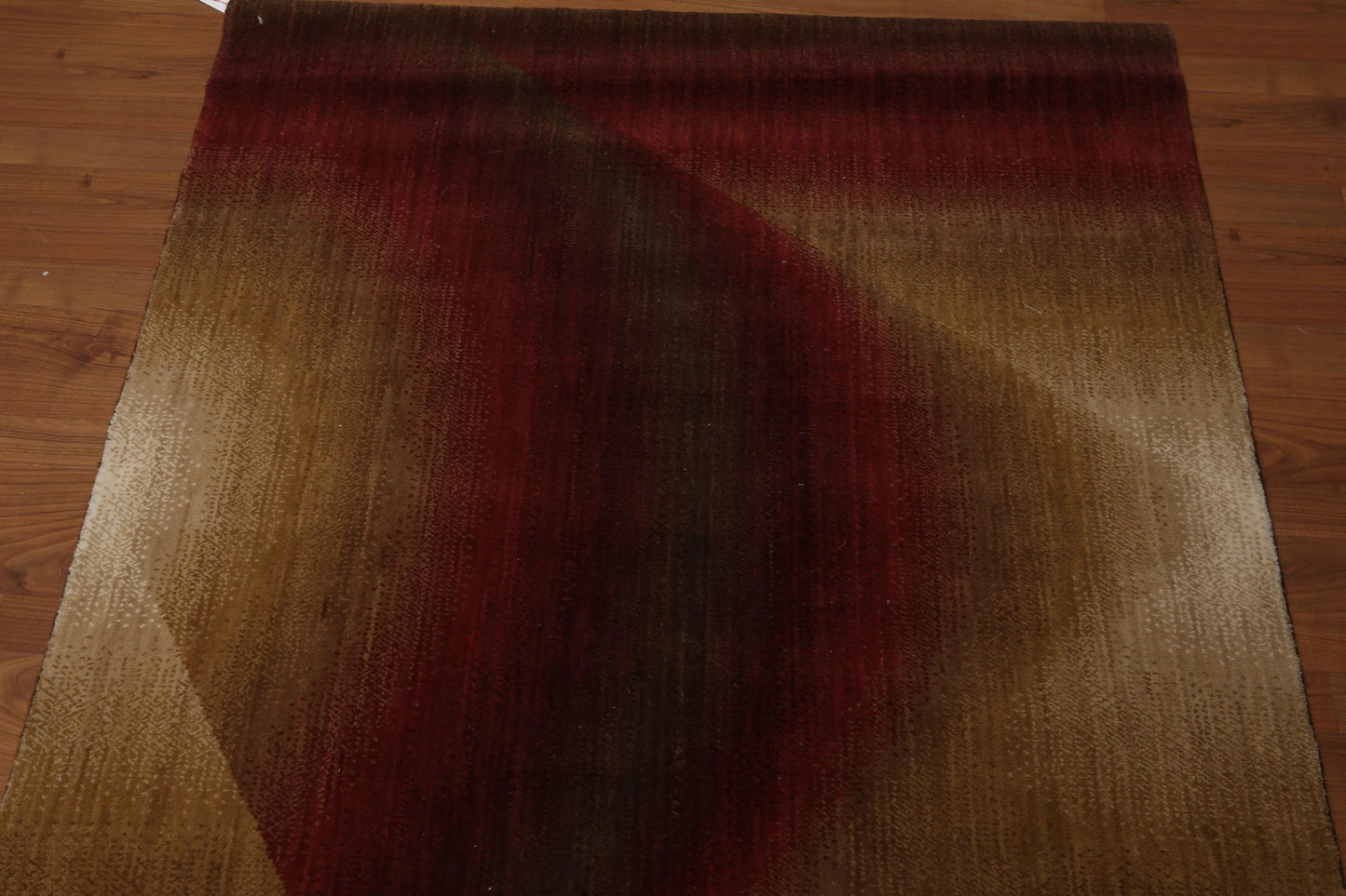 4' x 6' 100% wool pile area rug 4x6 Modern Abstract Red-3
