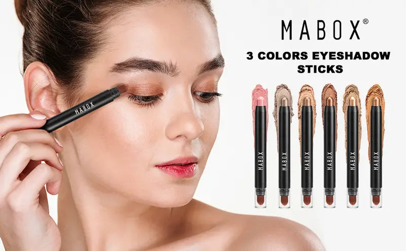 Metallic Eyeshadow Stick Set - 6 Creamy Pencils