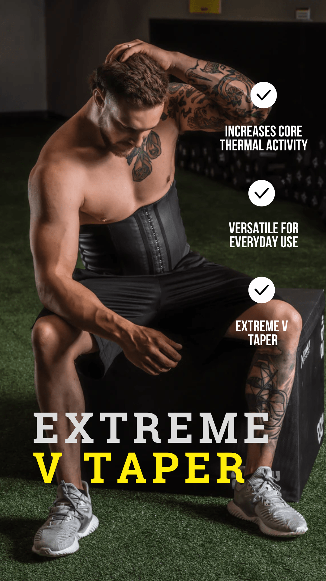 Waist Trainer for Men, Extreme V Taper. Best for Daily Use.