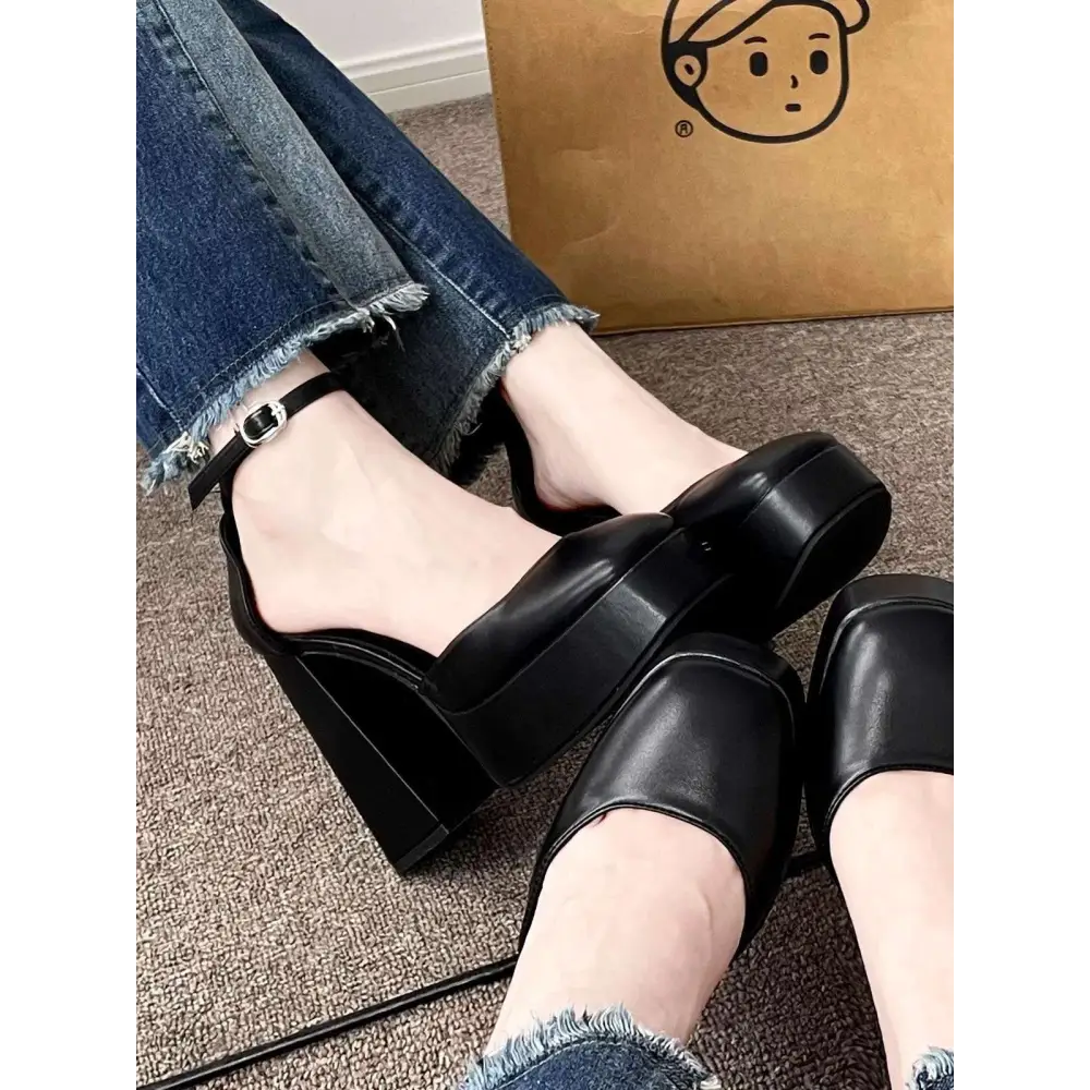 White Patent Super High Heel Platform Mary Janes