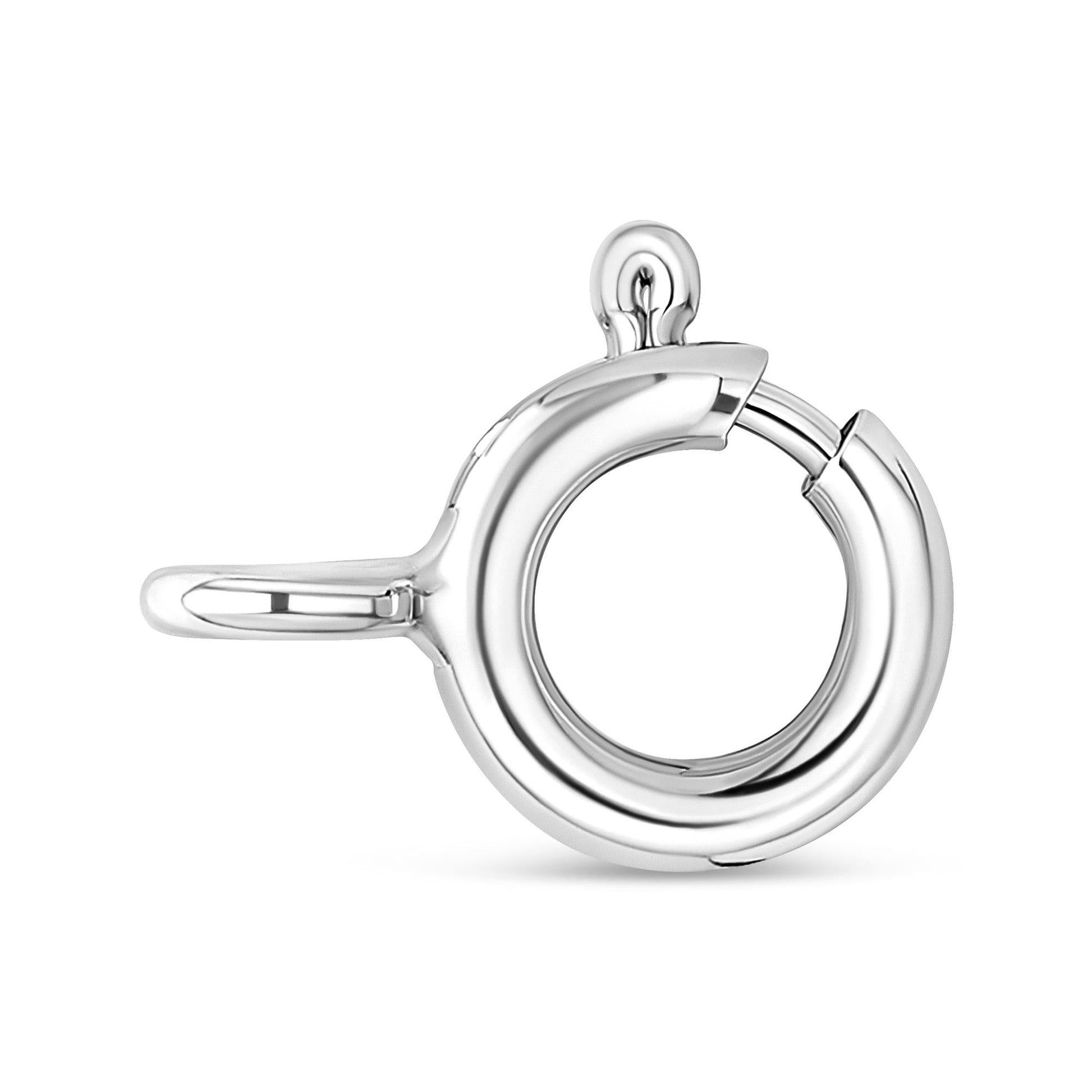 .925 Sterling Silver 3/4 Cttw Round Diamond Spiral Curved Circle Pendant 18" Necklace (I-J Color, I3 Clarity)-3